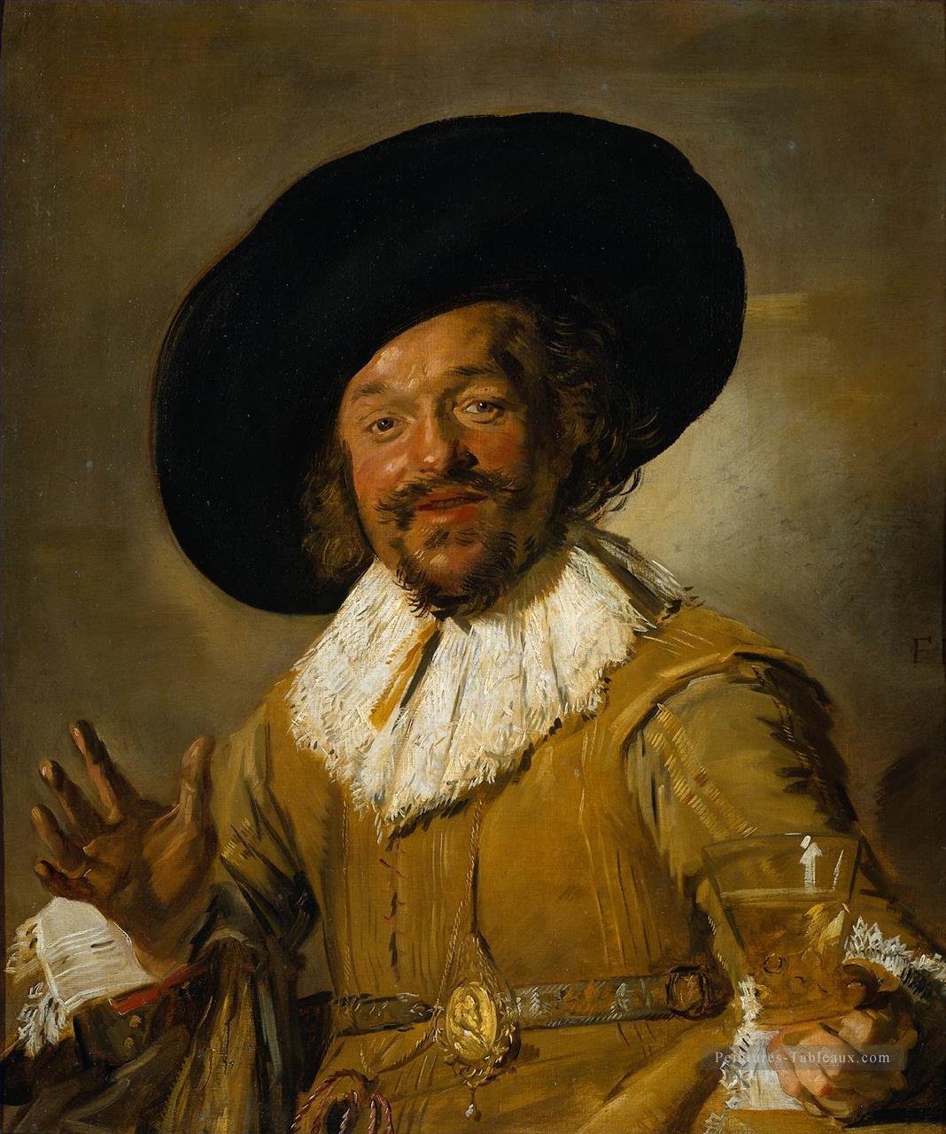 Le portrait Merry Drinker Siècle d’or néerlandais Frans Hals Peintures à l'huile